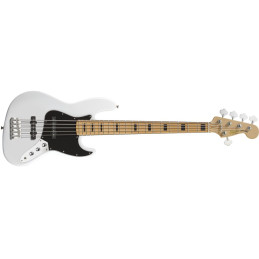 Vintage Modified Jazz Bass V (5-String), Maple Fingerboard, OlympicWhite