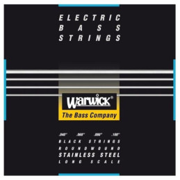 Warwick Black Label Bass Strings 4-String (Long Scale) Set, Medium-Light 040/100