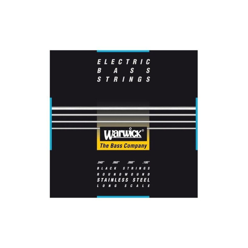 Warwick Black Label Bass Strings 4-String (Long Scale) Set, Medium-Light 040/100