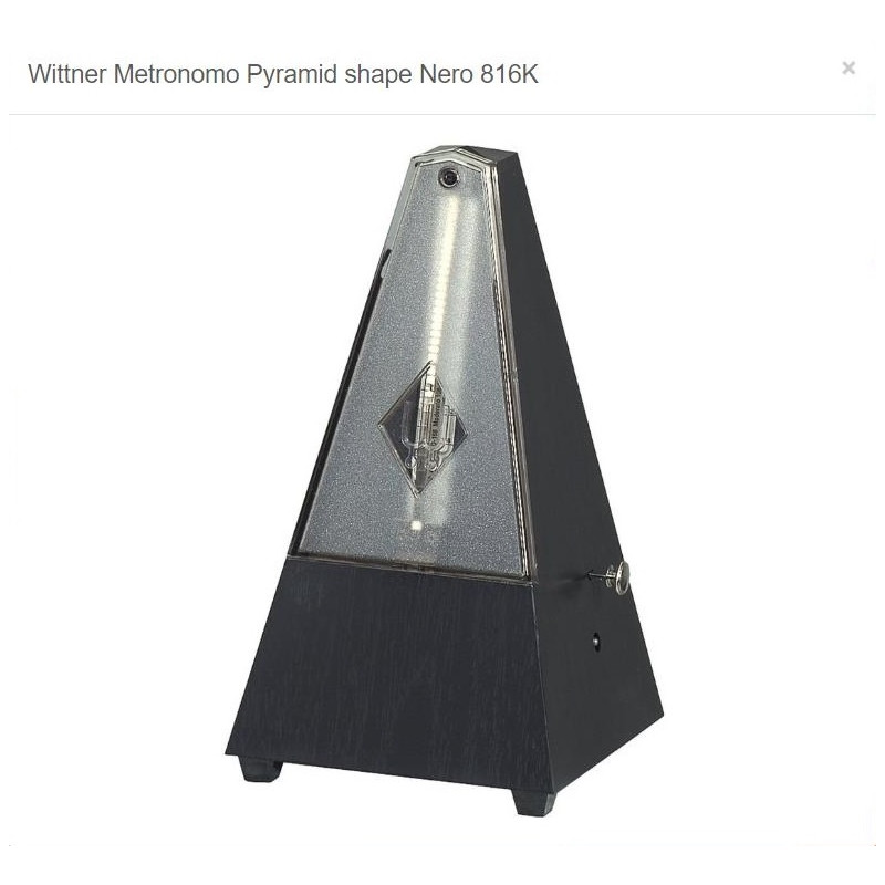WITTNER METRONOMO PYRAMID SHAPE Nero 816K