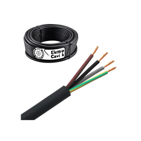 CAVO H07RNF NERO 4G2,5 AL METRO