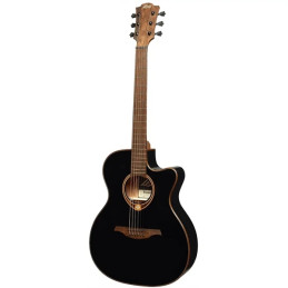 LAG T118ACE-BLK Chitarra Acustica Auditorium Cutaway EQ Black