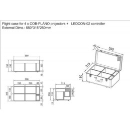 JB SYSTEMS CASE for 4x COB-PLANO