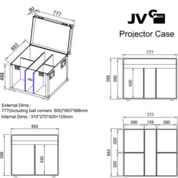 JB SYSTEMS PROJECTOR CASE