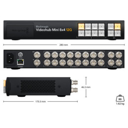 BLACKMAGIC DESIGN Blackmagic Videohub Mini 8x4 12G