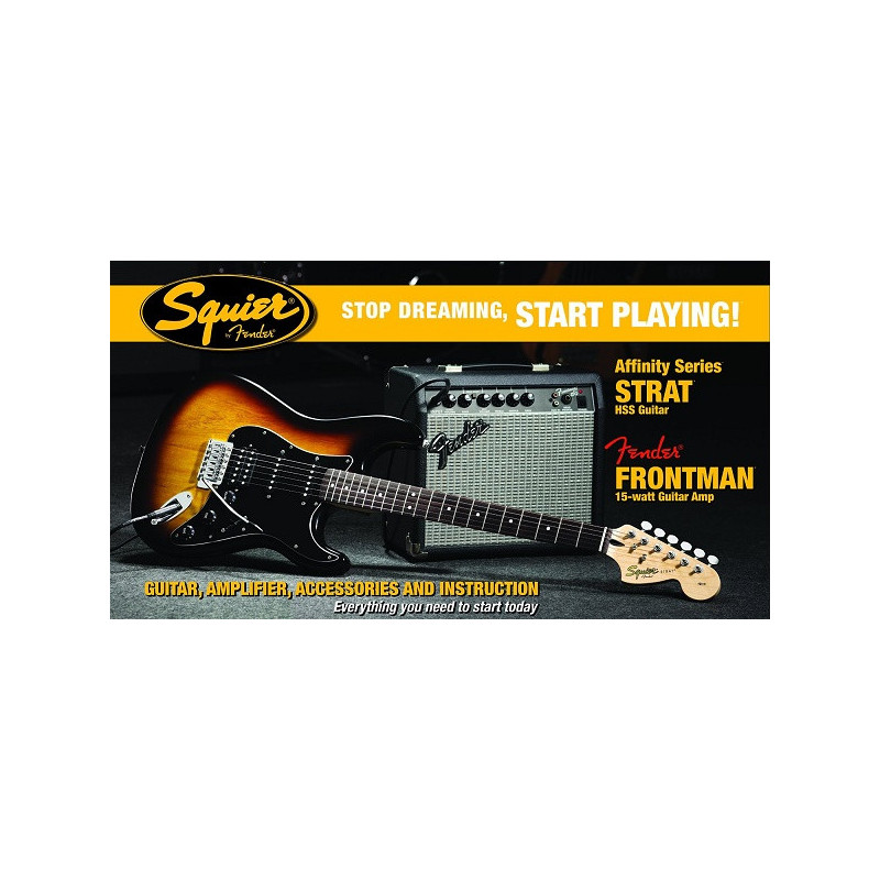 Affinity Series™ Stratocaster® (PACK) HSS with Fender Frontman® 15G...