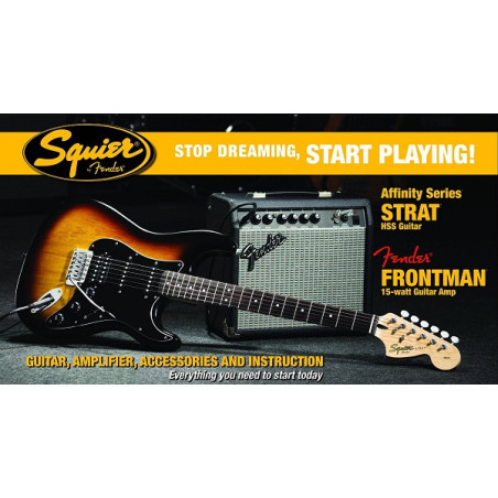 Affinity Series™ Stratocaster® (PACK) HSS with Fender Frontman® 15G...
