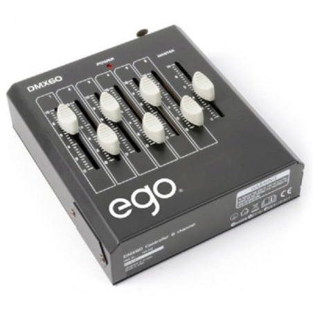 EGO CONTROLLER 6 CANALI DMX PER LUCI DMX 60 CONTROLLER | Disalvator...