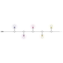 TWINKLY PRO S14 Bulb Strings 50 RGB LED - black