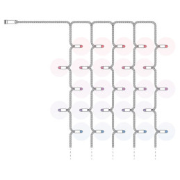 TWINKLY PRO Capsule Curtain 5 x 50 RGB LED - clear