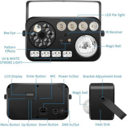 Shimmer 4 Multi DJ Effect DMX IR