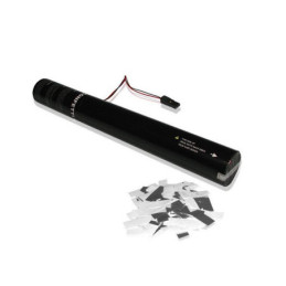 Electric Confetti Cannon 40cm - Silver Metallic | Disalvatoremusics...