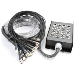 CX160 Stage Snake XLR 12 F+4 M 15m