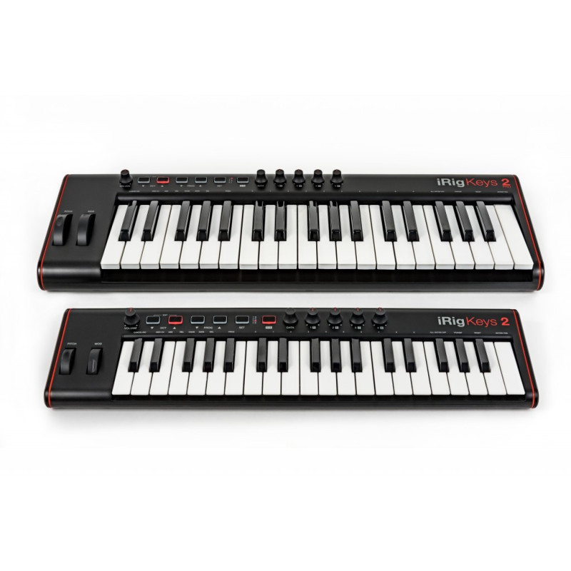 IK MULTIMEDIA iRig Keys 2 - Tastiera MIDI/Controller universale con 37 tasti mini
