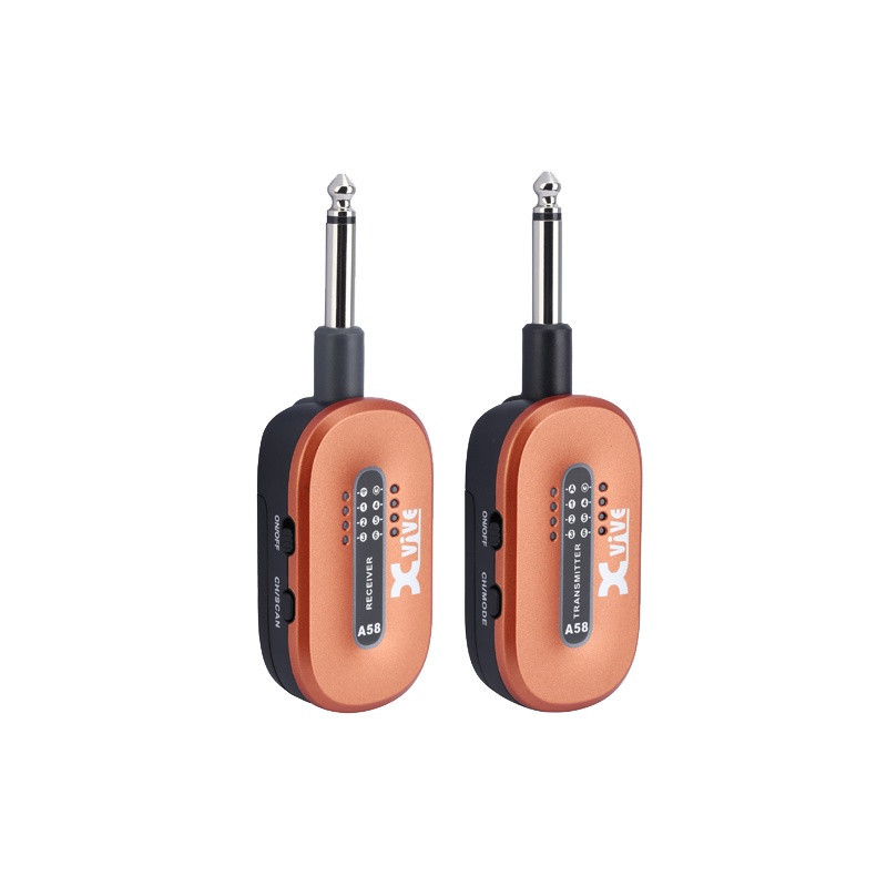 XVIVE A58-Orange - Sistema wireless digitale per strumento