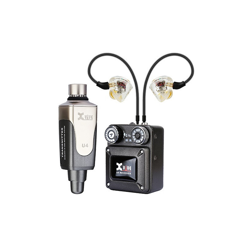 XVIVE U4T9 - Bundle Sistema wirelss + Auricolari In-Ear