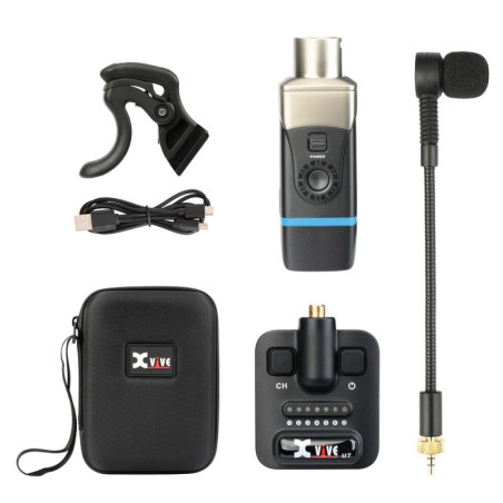 XVIVE U7  - Sistema microfonico wireless digitale per strumenti a fiato (ottoni)