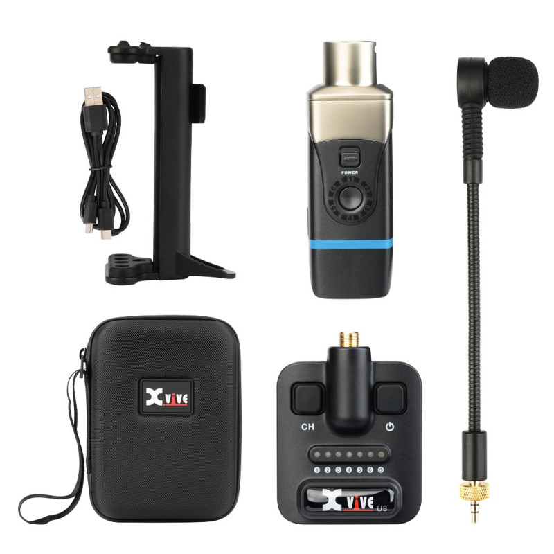 XVIVE U8  - Sistema microfonico wireless digitale per chitarre acustiche
