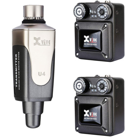 XVIVE U4R2 IN-EAR MONITOR Sistema monitor wireless digitale a 2 ricevitori
