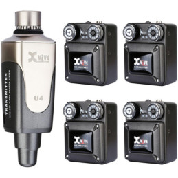 XVIVE U4R4 IN-EAR MONITOR Sistema monitor wireless digitale a 4 ricevitori