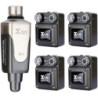 XVIVE U4R4 IN-EAR MONITOR Sistema monitor wireless digitale a 4 ricevitori