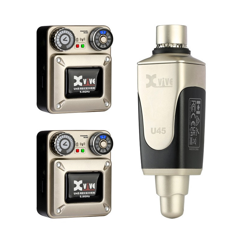 XVIVE U45R2 IN-EAR MONITOR - Sistema monitor wireless digitale a 2 ricevitori