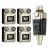 XVIVE U45R4 IN-EAR MONITOR - Sistema monitor wireless digitale a 4 ricevitori
