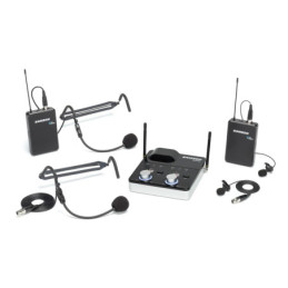 SAMSON Concert 288m D Presentation (CR288m + 2 x CB88/HS5/LM7) - Sistema wireless Samson doppio bodypack