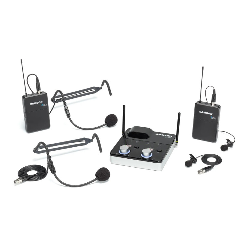 SAMSON Concert 288m D Presentation (CR288m + 2 x CB88/HS5/LM7) - Sistema wireless Samson doppio bodypack