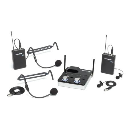 SAMSON Concert 288m D Presentation (CR288m + 2 x CB88/HS5/LM7) - Sistema wireless Samson doppio bodypack