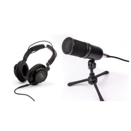 ZOOM ZDM-1PMP - Kit Podcast con Microfono/Cavo/Cuffie/Treppiede