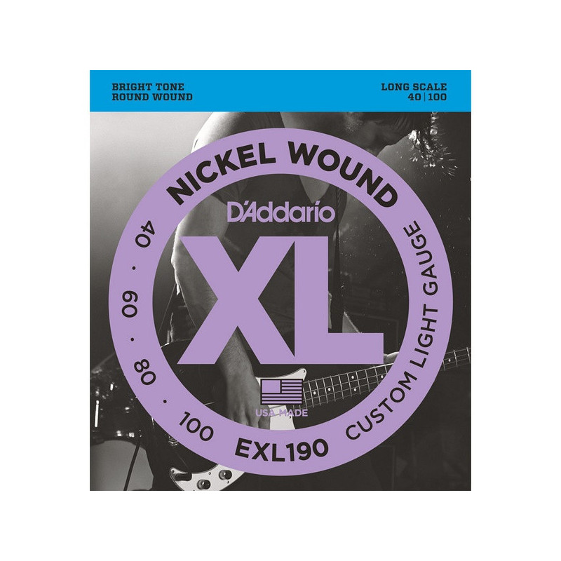 EXL 190SET BASS XL LONG 40-60-80-100 | Disalvatoremusicstore.it