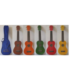 UM2011-UKULELE RIALTO COLORATI CON BORSA