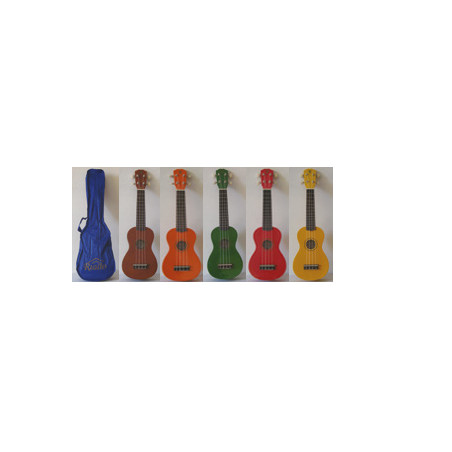 UM2011-UKULELE RIALTO COLORATI CON BORSA