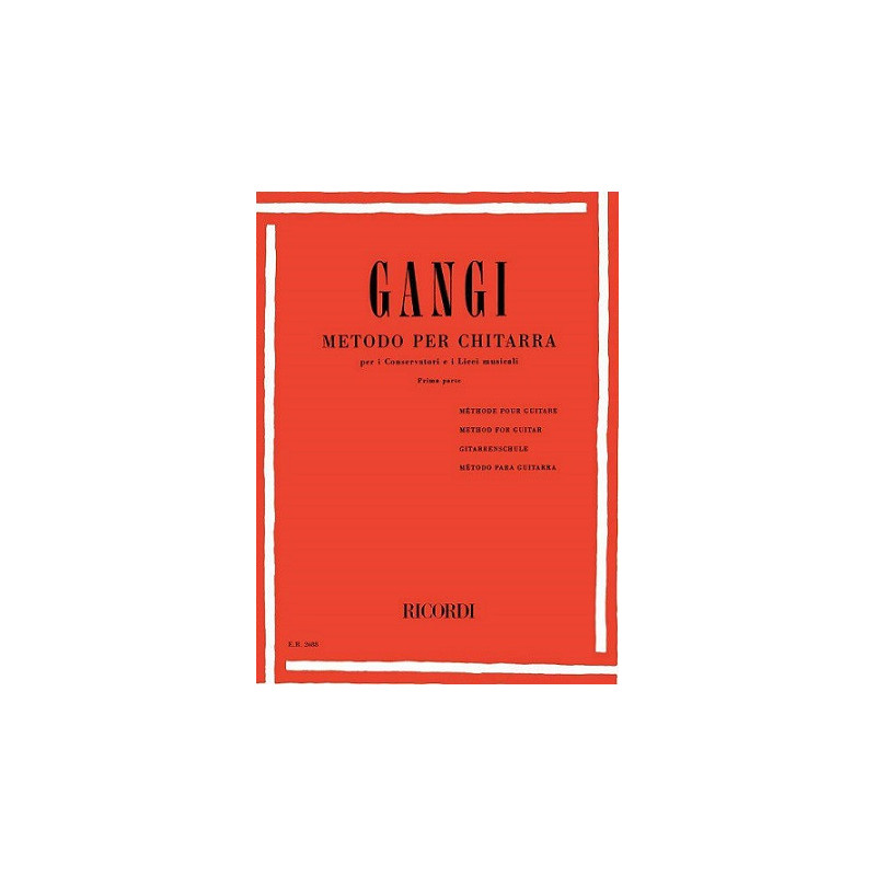 METODO PER CHITARRA PARTE 1 - GANGI | Disalvatoremusicstore.it