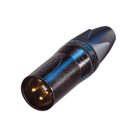 QUIK LOK NC/355 BG XLR 3 poli maschio nero Neutrik (NC3MXX-B) | Dis...