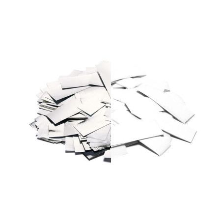 THE CONFETTI MAKER Slowfall confetti rectangles - White + Silver | ...