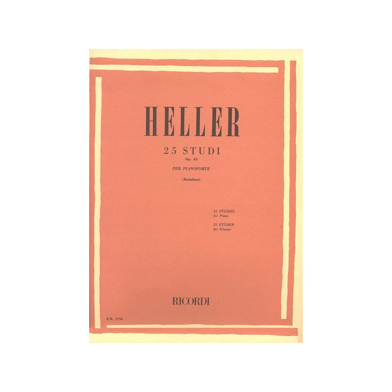 HELLER S. 25 STUDI PER PIANOFORTE OP. 47 | Disalvatoremusicstore.it