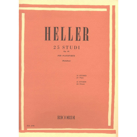 HELLER S. 25 STUDI PER PIANOFORTE OP. 47 | Disalvatoremusicstore.it