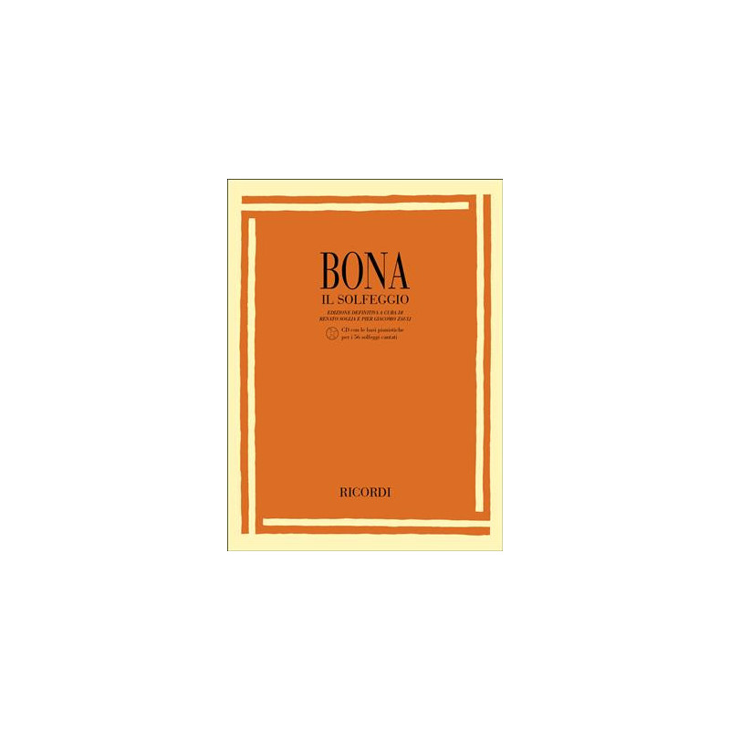 BONA Il Solfeggio | Disalvatoremusicstore.it