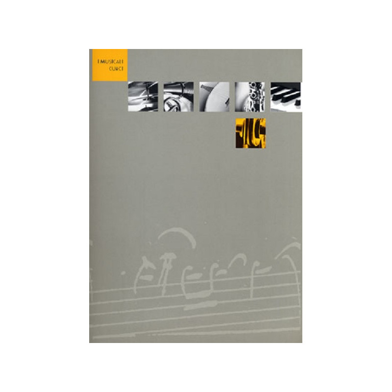 I MUSICALI CURCI GRIGIO E GIALLO 12 PENTAGRAMMI | Disalvatoremusics...