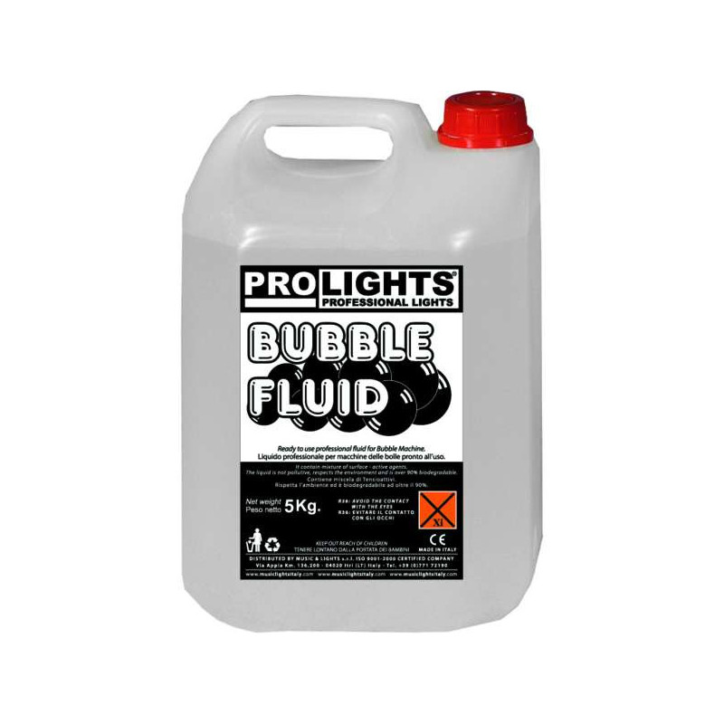 Liquido per macchine per la produzione di bolle, tanica 5kg | Disal...