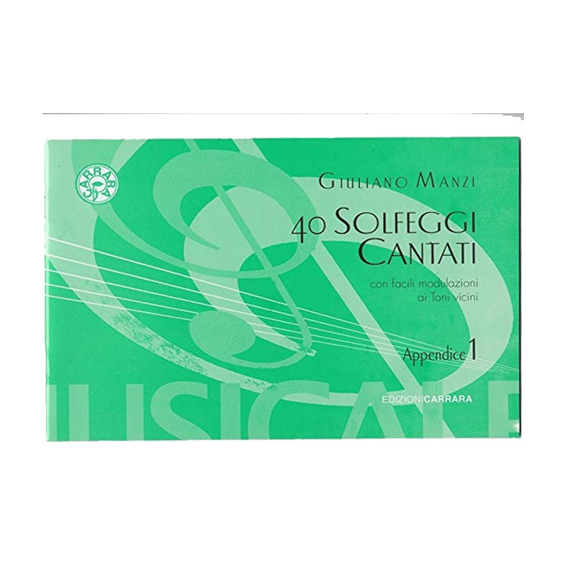 Manzi Solfeggi appendice al primo corso | Disalvatoremusicstore.it