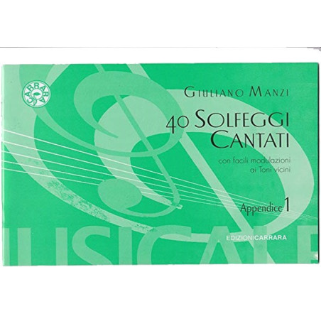 Manzi Solfeggi appendice al primo corso | Disalvatoremusicstore.it