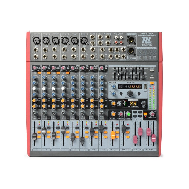 PDM-S1203 STAGE MIXER 12CH DSP/MP3 | Disalvatoremusicstore.it