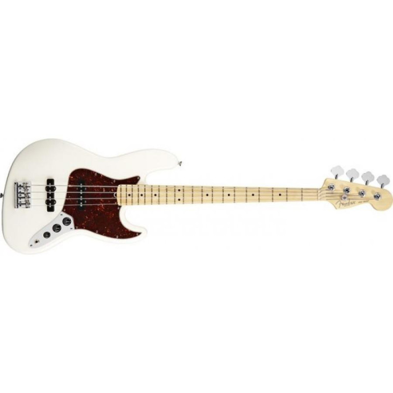 American Standard Jazz Bass®, Maple Fingerboard, Olympic White | Di...