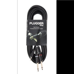 PLUGGER Y Cable Mini Jack Male Stereo - Jack Male Mono 6m | Disalva...