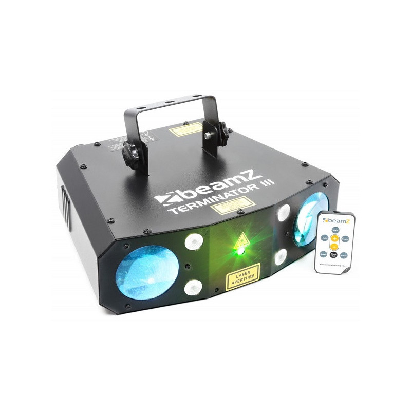 Terminator III LED Double Moon with Laser and Strobe | Disalvatorem...