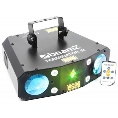Terminator III LED Double Moon with Laser and Strobe | Disalvatorem...
