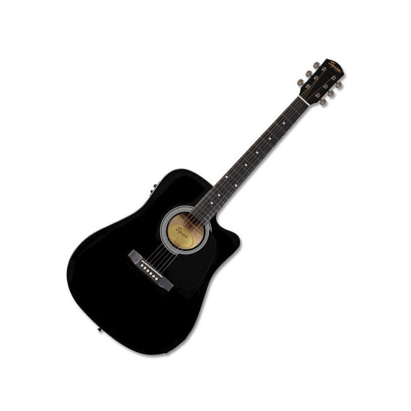 SQUIER SA-105CE DREADNOUGHT Black | Disalvatoremusicstore.it